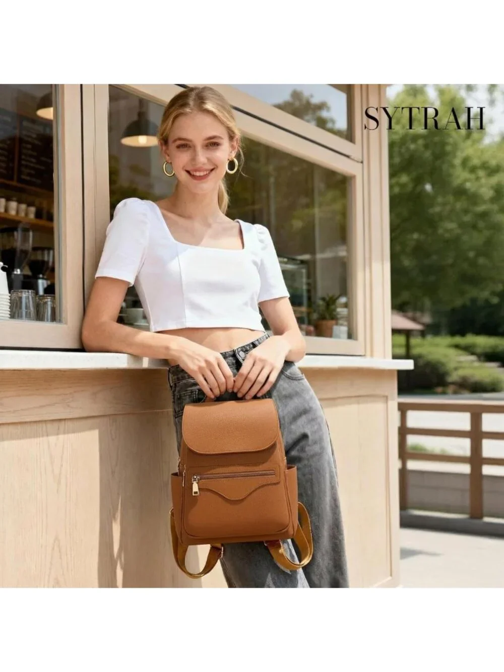 Stylish Mini Backpack Purse for Women | RFID Wallet, 10-Pocket Travel Daypack